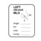Nevs Mammography Labels - Left Oblique MLO 1-1/4" x 1" XM-3 - alternate 1